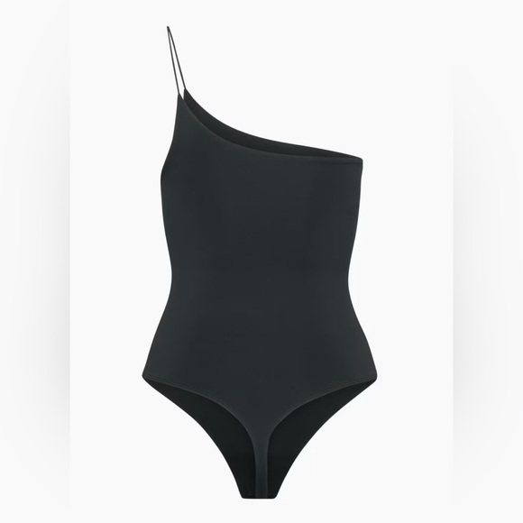 Contour Cami one strap Bodysuit in Taupe - Picture 2 of 6